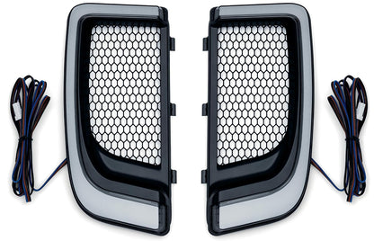 Kuryakyn Luces LED de Señal de Giro 5064 para Motocicletas Harley-Davidson 2014-2020, Negro Satinado, 1 Par
