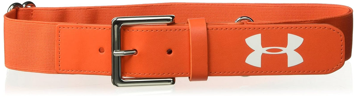Under Armour Cinturón de béisbol para hombre - Cinturón de béisbol - Naranja Oscuro - Talla Única