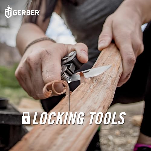 Gerber Bear Grylls Ultimate - Herramienta multiusos | Multiherramienta EDC 17 en 1, alicates de punta de aguja, cuchillo, destornillador, funda incluida, camping y pesca