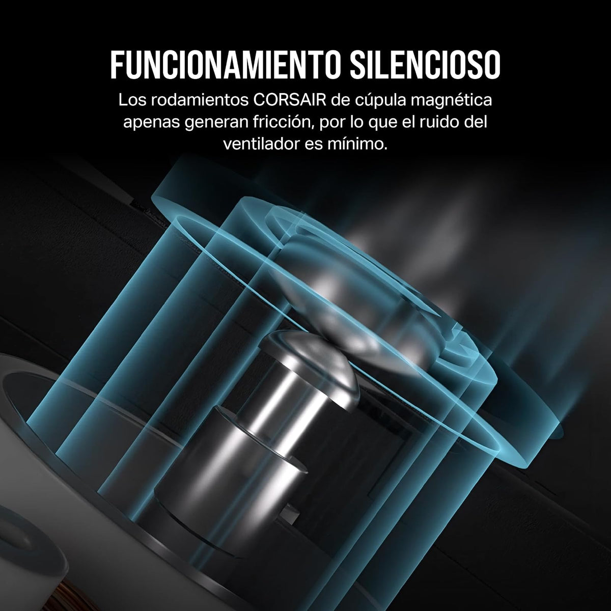 CORSAIR iCUE Link RX120 Ventiladores PWM de 120 mm con iCUE Link System Hub - Rodamiento de Cúpula Magnética - Paquete Triple - Negro