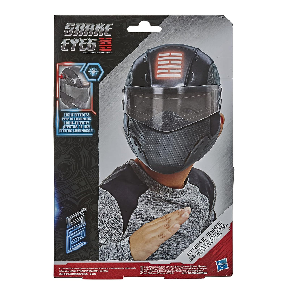 G.I. Joe Snake Eyes Máscara Electrónica de Misiones Especiales Infantil