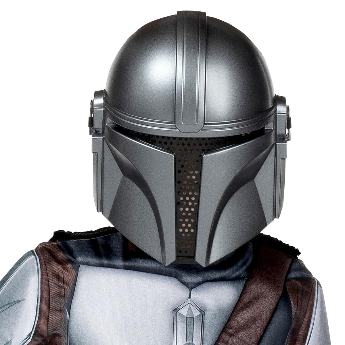 Star Wars The Mandalorian Official Youth Costume - Premium Quality Padded Jumpsuit with Plastic Mask and Detachable Cape