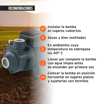 Truper BOAP-1A2, Bomba periférica 1 HP