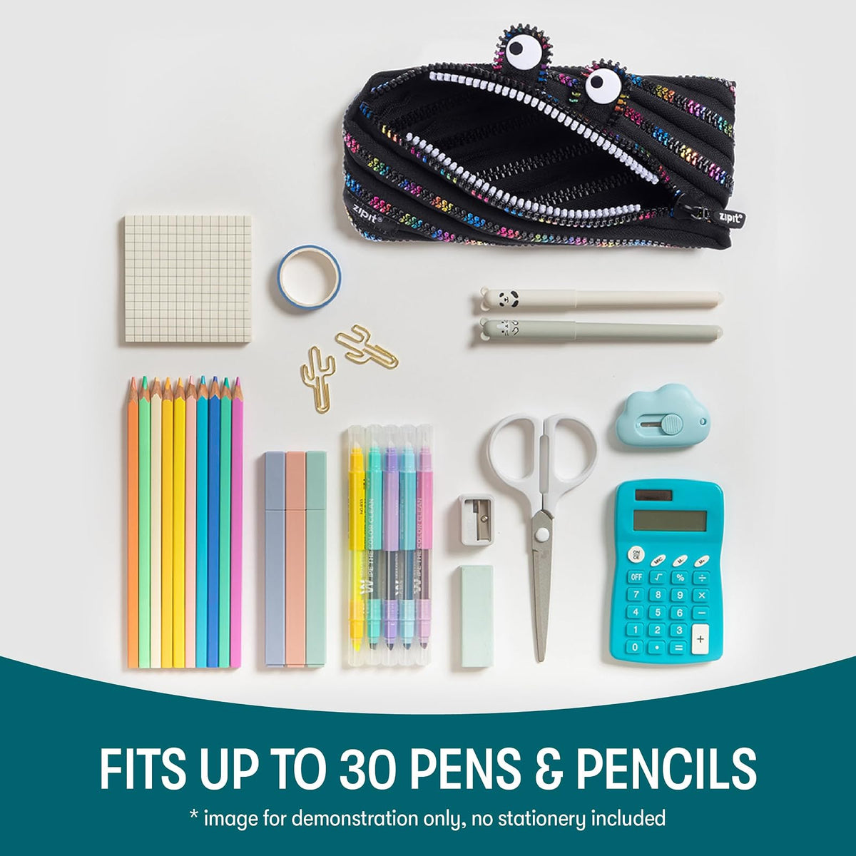 ZIPIT Monstruo Estuche para niños | Estuche para lápices para la escuela | Estuche escolar para niñas y niños