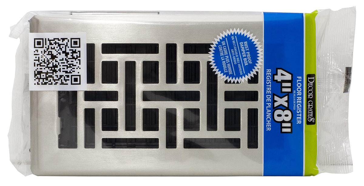 Decor Grates AJH410-C - Registro oriental de suelo, 10 x 25 cm, cromado