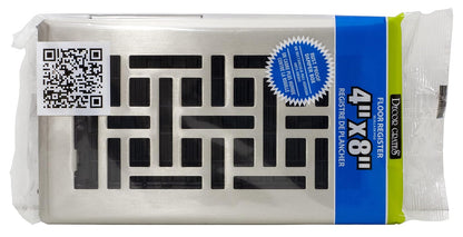 Decor Grates AJH410-C - Registro oriental de suelo, 10 x 25 cm, cromado