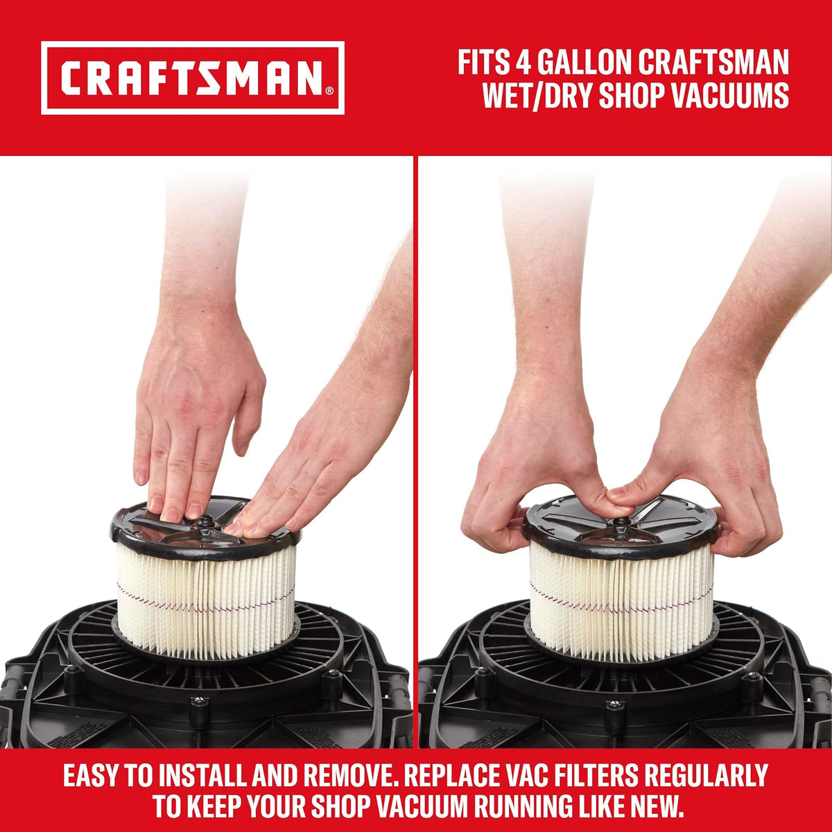 Compatible Con Filtro De Media Altura Craftsman