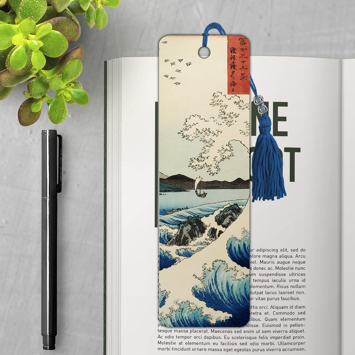 Hiroshige - The Sea at Satta Premier Bookmark Papelería