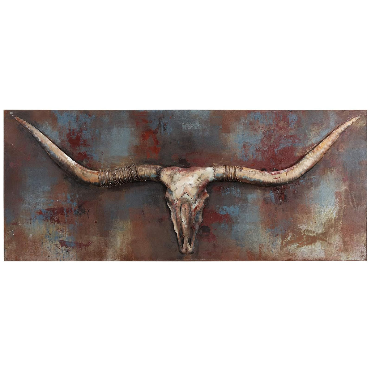 Empire Art Direct - Bocina Larga Pintada a Mano, Long Horn, Metálico, 1, 1