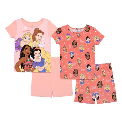 Disney Pijama de 4 Piezas para Niña - 3 Años - Princesa Selfie