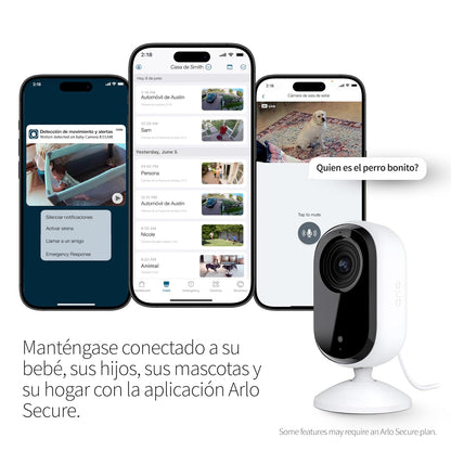 Essential Indoor Camera (2nd Generation), White, 1 Pack