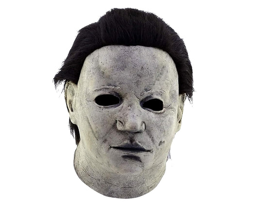 REV Michael Myers, Máscara Artesanal Pintada a Mano Coleccionable, Halloween Clásica de Latex 2020 Disfraz Oficial