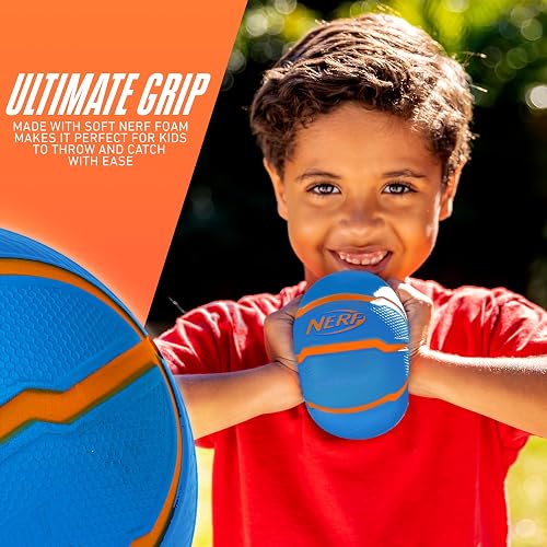Nerf - Juego de Mini Pelota Deportiva de Espuma, fútbol de Espuma, balón de fútbol + Juego Deportivo de Espuma Suave para niños