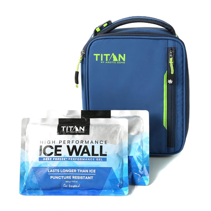 Arctic Zone Titan Fridge Lonchera Vertical con Paredes de Hielo - M - Azul