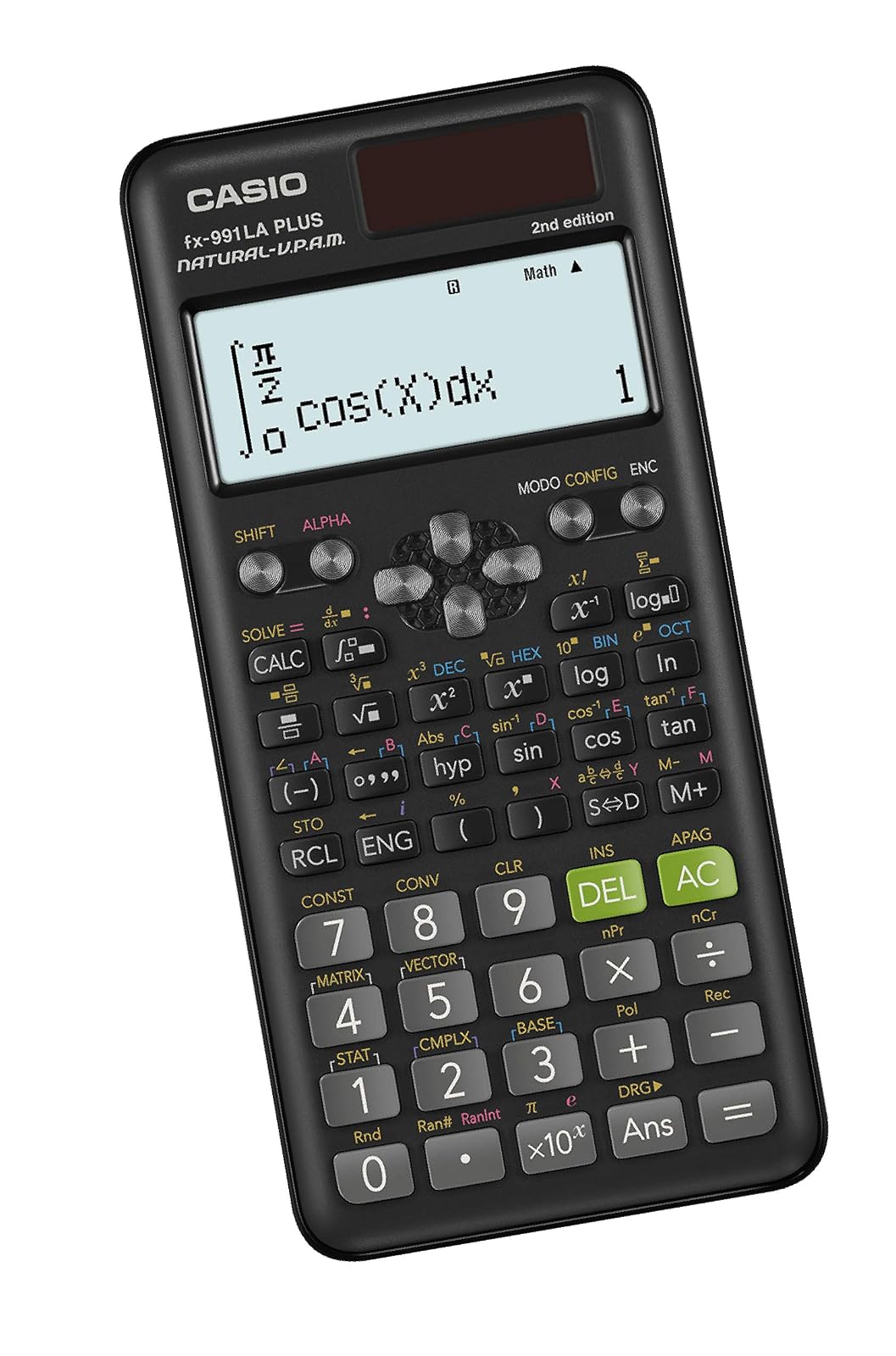 Casio Calculadora Científica, fx-991LA Plus-2, 417 Funciones, Nivel Preparatoria y Universidad, Color Negro