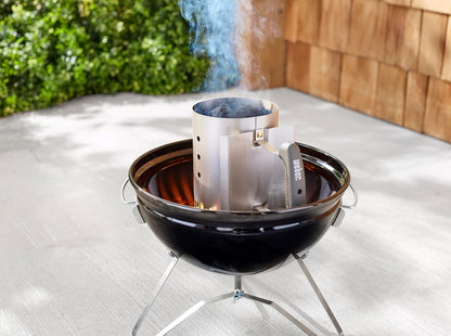 Weber 7447 Rapidfire - Chimenea compacta | Compacta, enciende brasas en 15 minutos, sin líquido encendedor