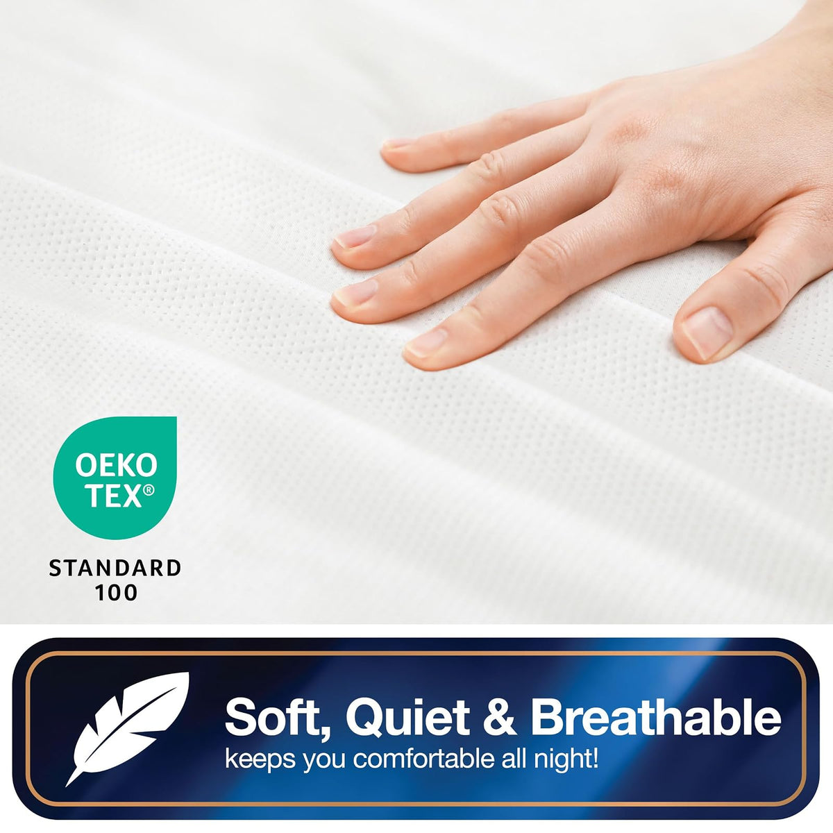 Bed Bug Blocker FRE146XXWHIT01 Twin Non-Woven Zip Mattress Protector