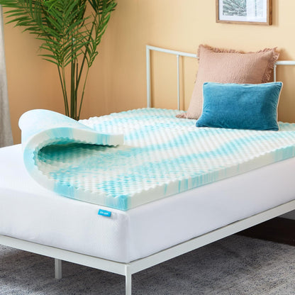 Linenspa Topper de Memory Foam con Gel Matrimonial - 7.5 cm - Individual
