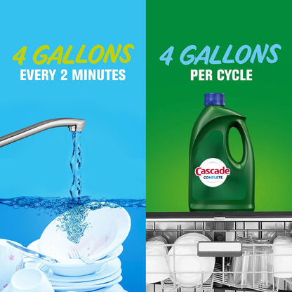 Cascade Detergente para lavavajillas de gel todo en 1 – brisa cítrica – 82 onzas de embalaje puede variar