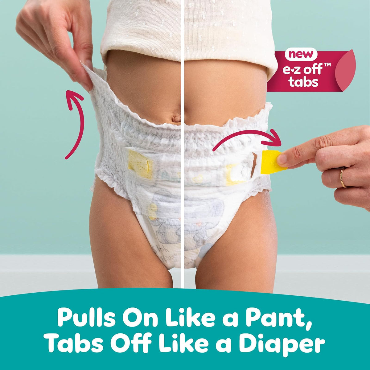 Pampers Swaddlers 360 Pañales tamaño 3, 70 unidades, pañales desechables