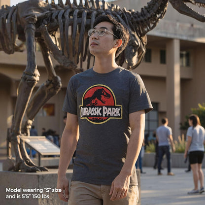 Jurassic Park - Playera clásica con Logotipo de película para Hombre