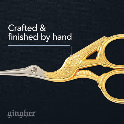 Gingher 3.5 Inch Stork Embroidery Scissors (01-005280)