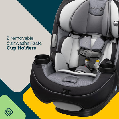 Safety 1st Autoasiento Convertible Grow & Go 3 en 1, Shadow, con protección de impacto lateral, arnés de 5 puntos, con sistema latch y 2 portavasos