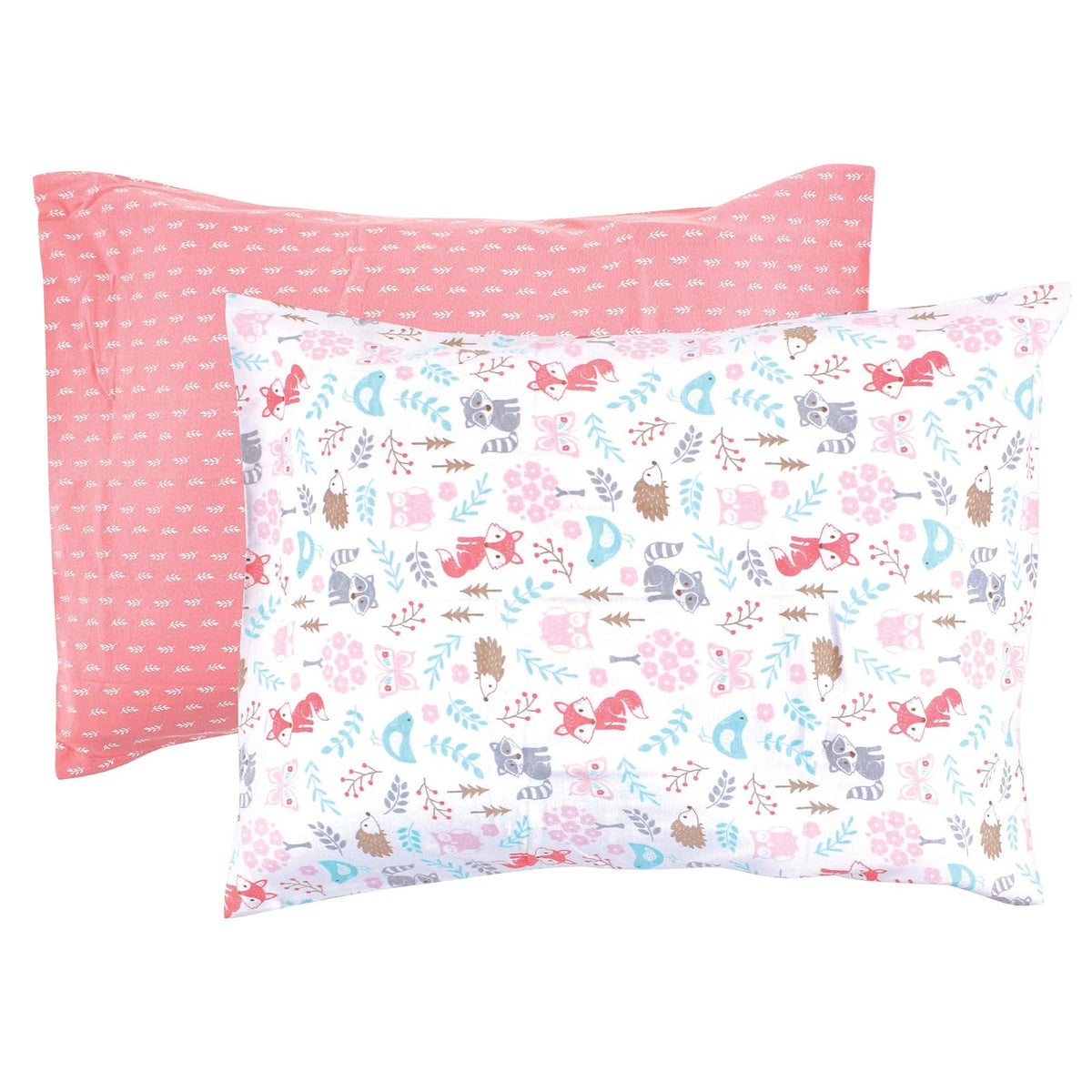 Hudson Baby Funda de Almohada Infantil 100% Algodón, 14 x 19 in - woodland fox - Una talla