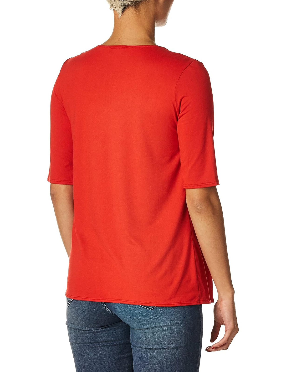 Star Vixen Elbow Sleeve 2fer with 4-Row Stud Trim Detail PlayeraMujer
