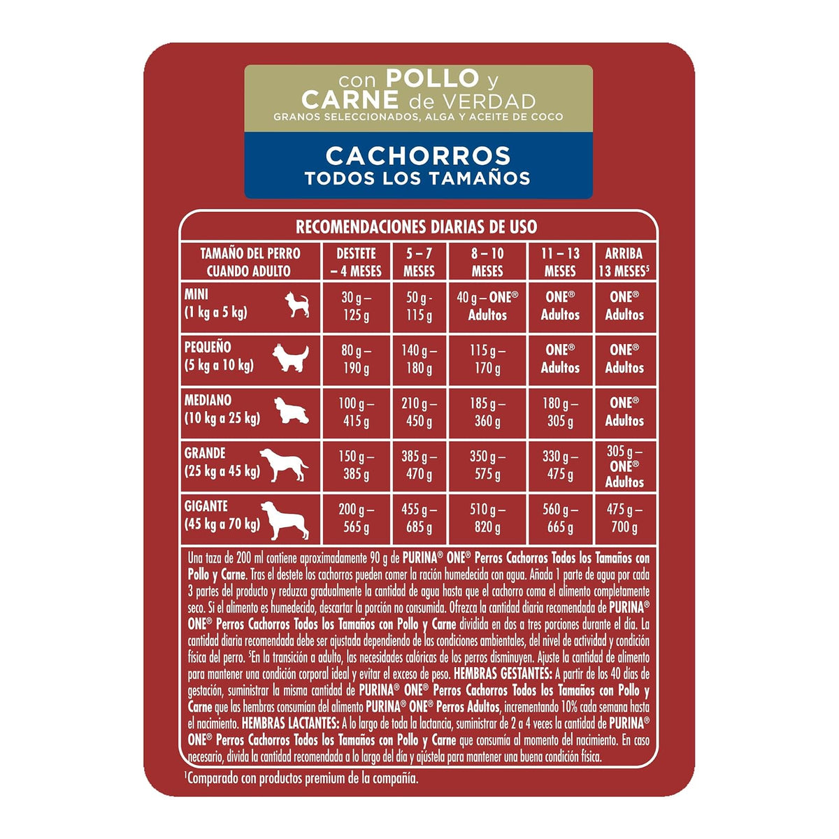 Purina One Cachorro Todos los Tamaños Sabor Carne 3.5Kg