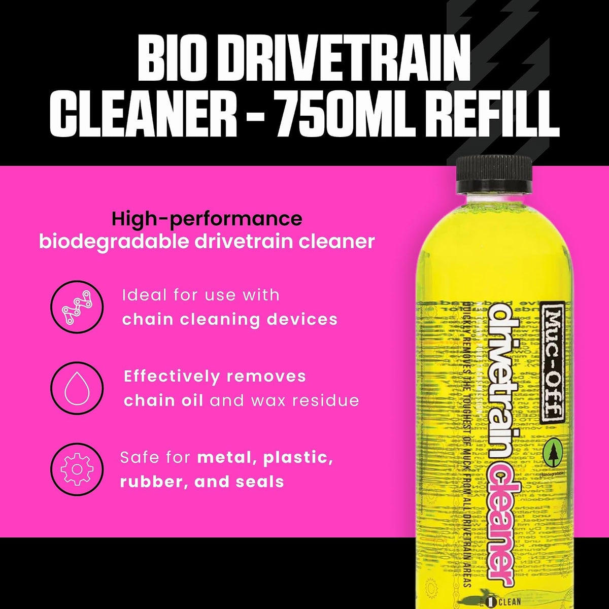 Muc Off Bio Drivetrain Cleaner Yellow, 750ml