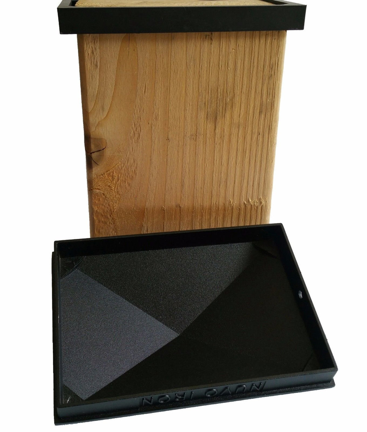 Nuvo Hierro Aluminio Post Pac - Negro, 3.5" x 5.5", Negro