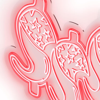 Signo de neón con texto en inglés "Someme SEXY SGS" para ti
