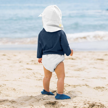i Play., Pañal bañador para bebés, Absorbente y Reutilizable, Color New White (Blanco), de 12 a 18 Meses