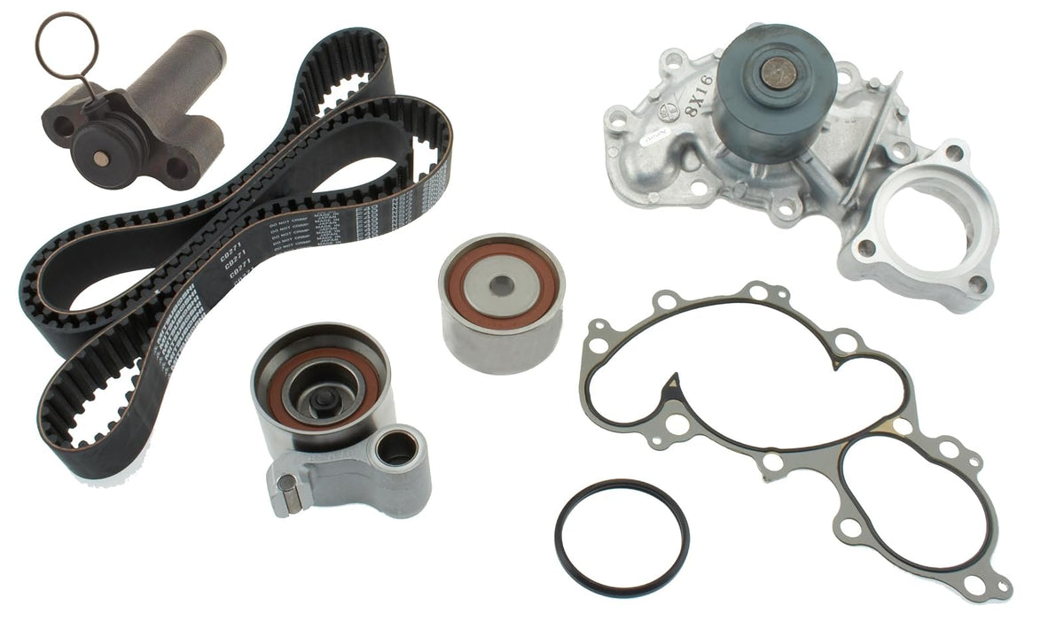 AISIN GENUINE TKT-007 Kit de correa dentada del motor con bomba de agua | Sustituye a TCKWP271 TCKWP271C TCKWP271D WP271K1D TBK271AWP AWK1224 AWK1305 AWK1367 CPK1367 TBV271A PP271LK2 PP271L. 4 K4