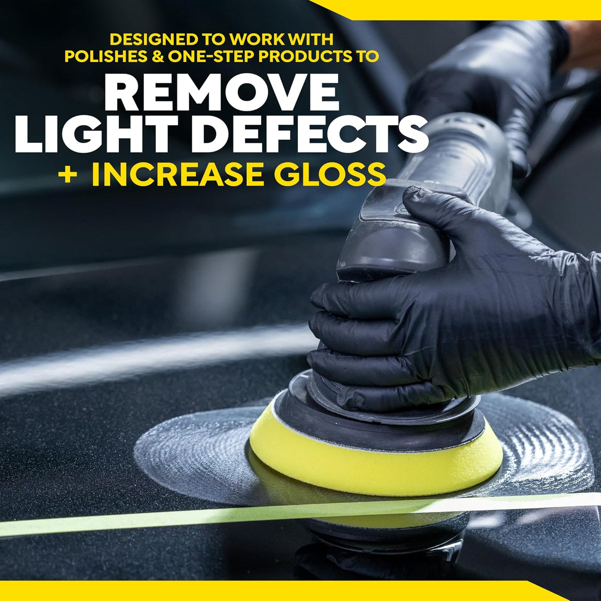 Meguiar's, Esponjas de Pulido de Espuma Profesionales, 5", M5PFP2, 2 pz. | Almohadilla de espuma profesional para pulir, utilizar con esmaltes para quitar arañazos y remolinos ligeros o utilizar con