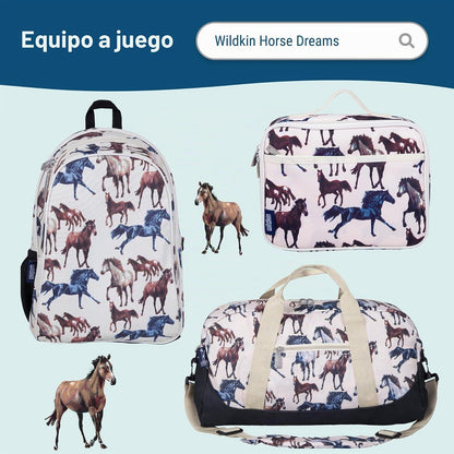 Wildkin Kids - Botella de agua de acero inoxidable de 14 onzas, sin BPA, a prueba de fugas, aislada, fácil de limpiar, diseño de caballos