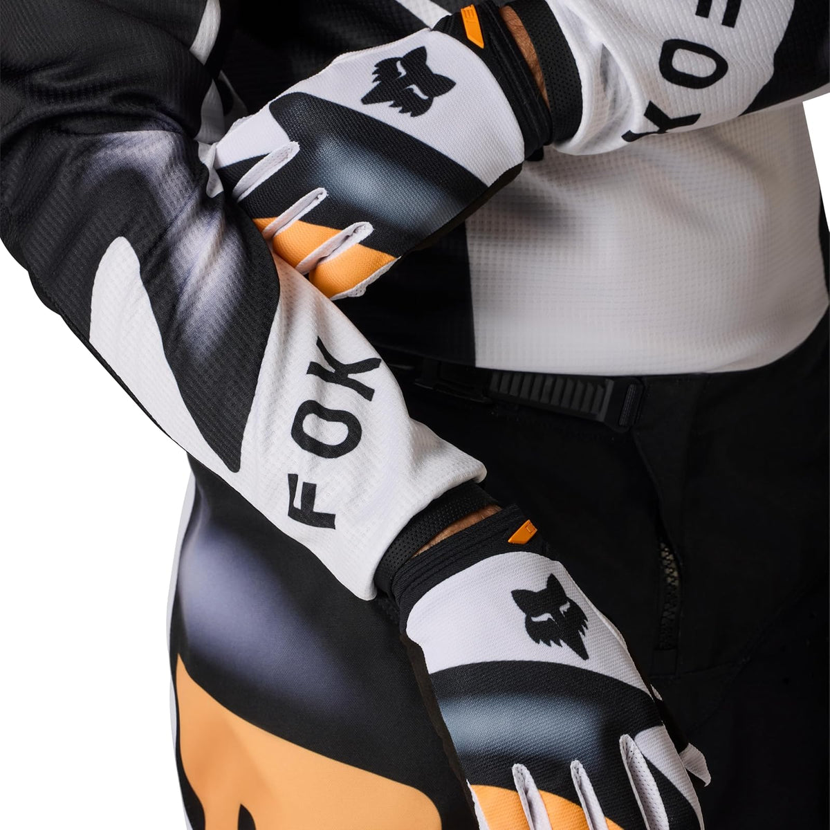 Fox Racing 180 Motocross Dirt Bike Jersey para Hombre, Negro/Blanco, Talla M