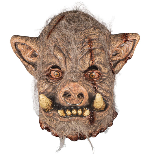 Ghoulish Productions Máscara Rabid Boar Full Mask – Máscara de Látex Realista de Jabalí Rabioso para Halloween, Disfraces y Coleccionistas – Pintada a Mano, Detalles Artesanales y Alta Calidad