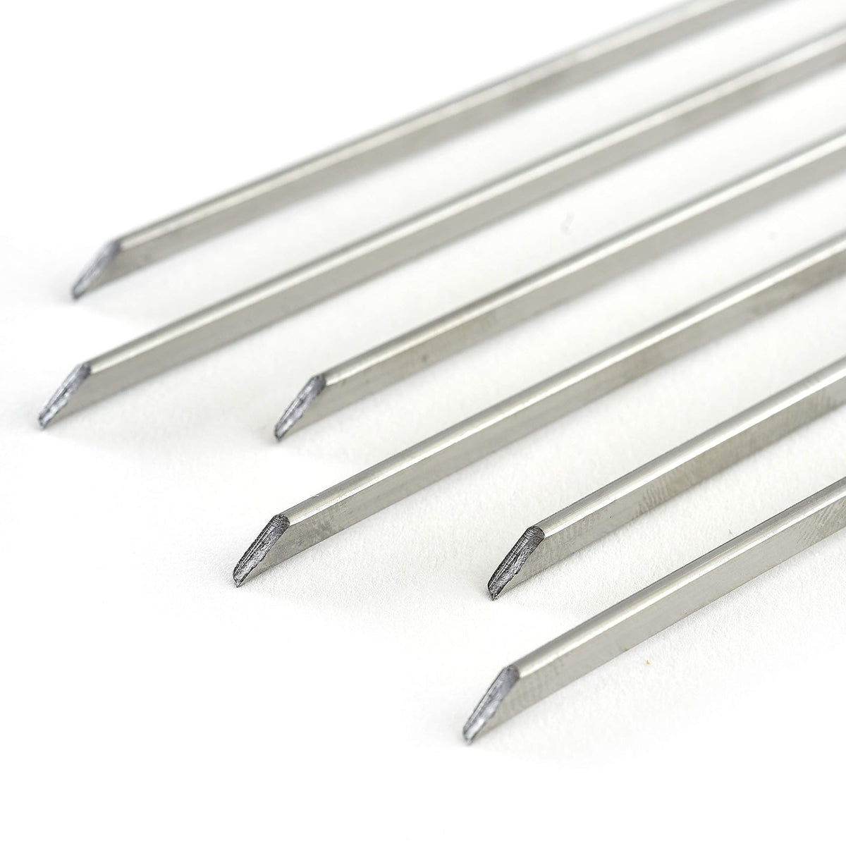 Norpro pinchos de acero inoxidable, juego de 6, Plateado, 14 pulgadas, 1