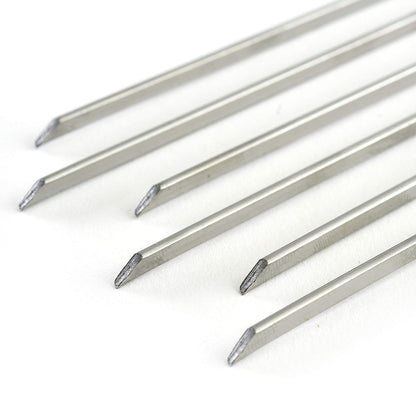 Norpro pinchos de acero inoxidable, juego de 6, Plateado, 14 pulgadas, 1