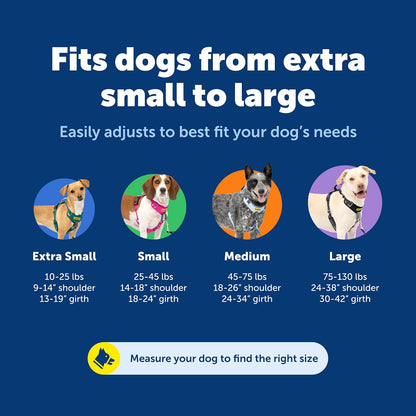 PetSafe Easy Walk - Arnés para Perro cómodo sin tirones, Acolchado de Cuerpo Completo, Mejores Paseos en el Primer Uso, 5 Puntos de Ajuste Mediano/Grande, Rosa