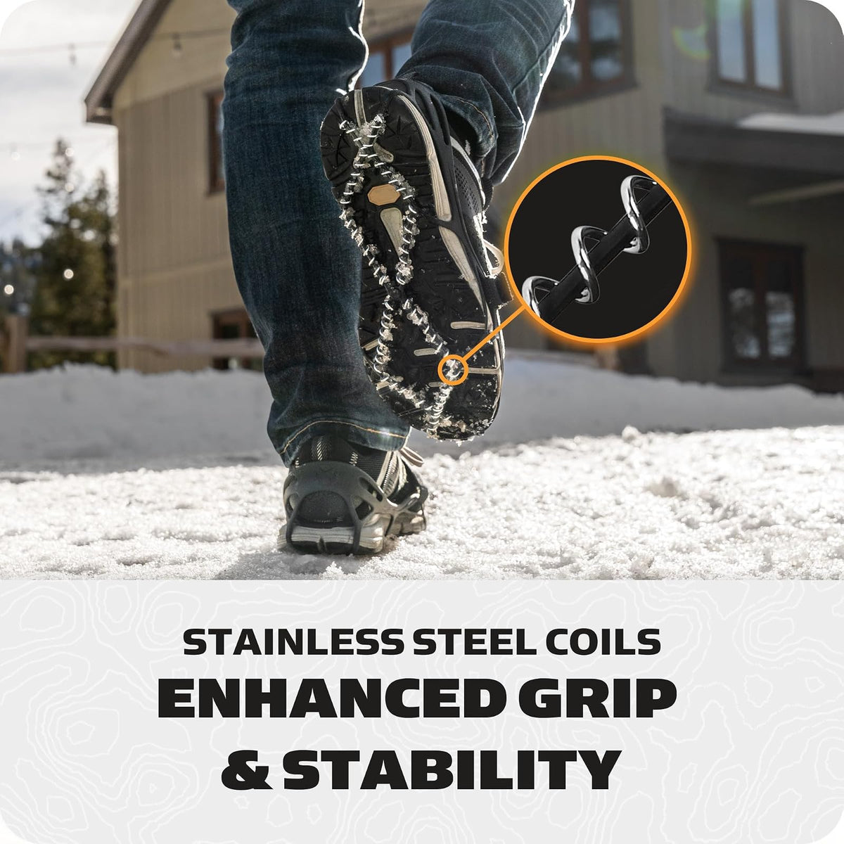 Yaktrax Tacos Pro Traction para Caminar, Trotar o Senderismo en Nieve y Hielo
