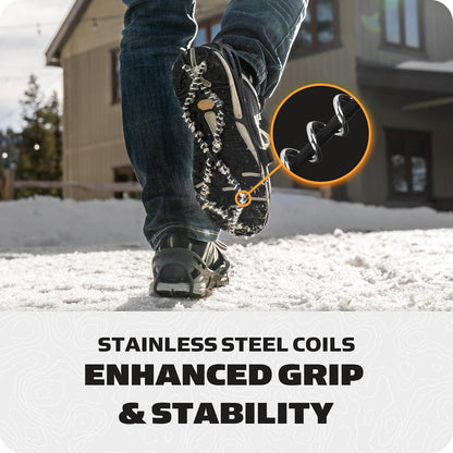 Yaktrax Tacos Pro Traction para Caminar, Trotar o Senderismo en Nieve y Hielo