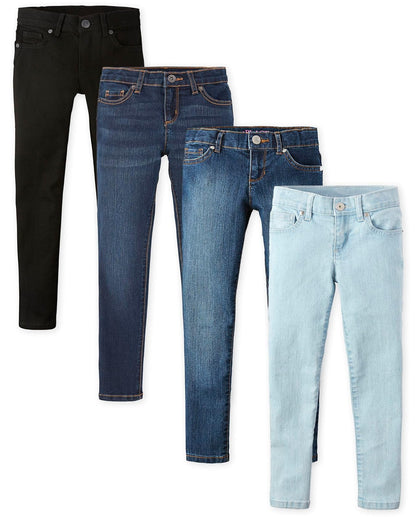 The Children's Place Paquete de 4 Vaqueros Jeans para Niñas