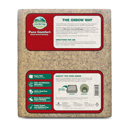Oxbow Animal Health Pure Comfort Ropa de Cama, Natural, Bolsa de 56 litros
