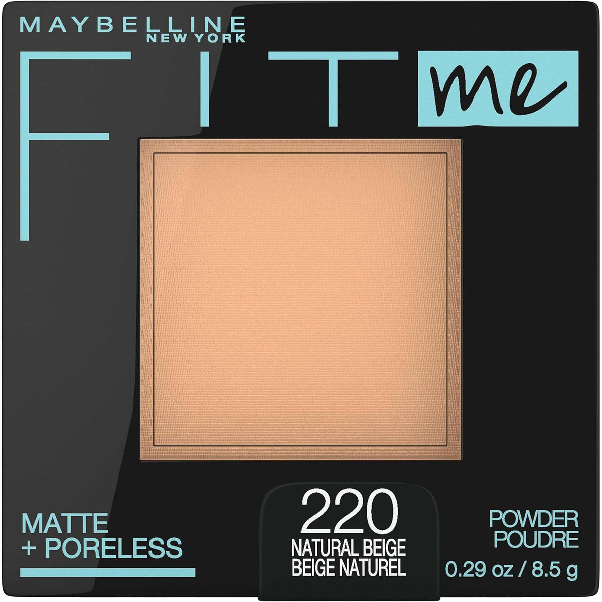 Maybelline Fit Me Matte + Poreless Maquillaje en Polvo - 8.2 g (Paquete de 1) - 128-WARM NUDE