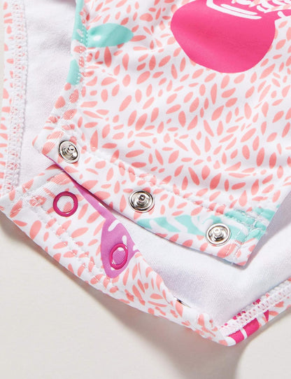 Hatley Traje de baño con Volantes. Traje de Bao de una Sola Pieza para bebés niñas