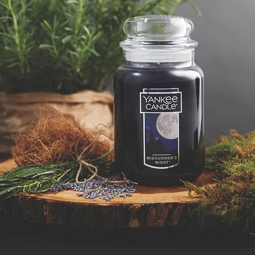 Yankee Candle - Vela aromática en Vaso (2 mechas, tamaño grande), Candelas, Negro, Large Jar, 1