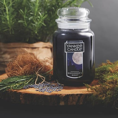 Yankee Candle - Vela aromática en Vaso (2 mechas, tamaño grande), Candelas, Negro, Large Jar, 1